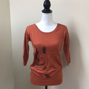 🌿Bar III Frenchie Burnt Orange Sweater🌿